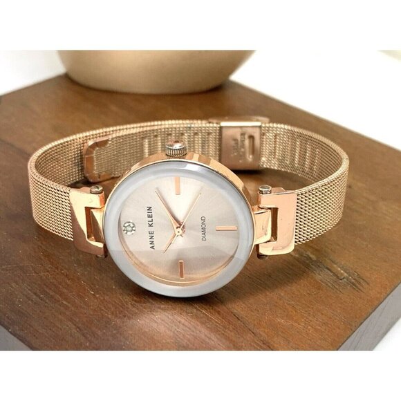 Anne Klein Women\'s Watch AK/3034 Silver Dial Quartz Rose Gold Stainless Steel main image 4